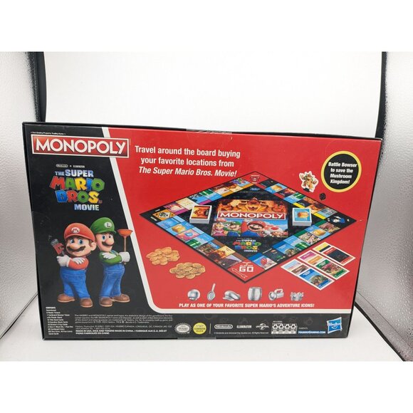 The Super Mario Bros Movie Monopoly Game Sealed Unopened 2024 - Picture 3 of 5